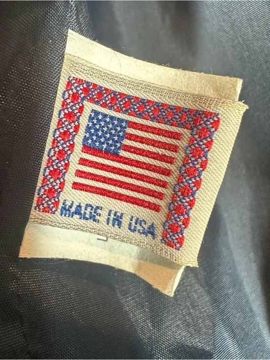 GOLDEN BEAR BY J.CREW Men’s Medium Grey Blue Bomber Jacket Raglan Sleeves - Picture 4 of 10